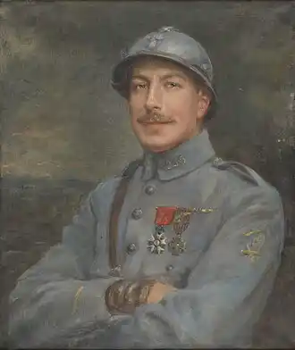 Portrait d'un sous-lieutenant français du 245e Régiment d'Infanterie