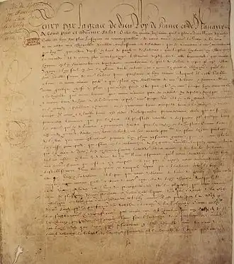 Edit de Nantes Avril 1598